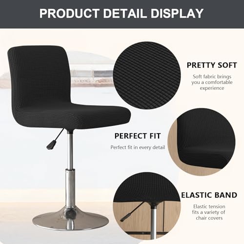 Image of Chair Covers Bar Stool Cover 2pc Bar Chair Cover Swivel Bar Stool Slipcover