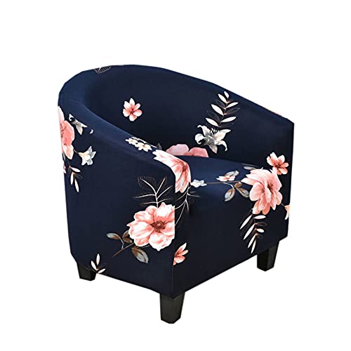 SINKITA Housse De Fauteuil,Cabriolet Chesterfield Housse De Canapé Tub Chair Extensible Housse De Fauteuil Cabriolet Biélastique Modèle Tullsta Imprimé-C Cover