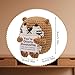 Lucreign 3 Inch Mini Sea Otter Crochet, Handmade Cute Emotional Positive Knitted Wool Sea Otter with Encourage Message Card for Home Office Decor, Anniversary Wedding Birthday Gift for Women Men