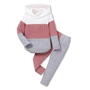 Girls Clothes Fall Girl Outfits 2Pcs Hoodie Pullover Sweatshirt+Pant+Leggings Winter Set for Size 4-8 Years Little Girls