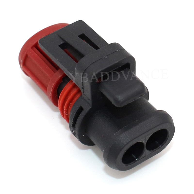 1337245-3 2 Pin Female Amp Seal Electrical Terminal Connector for Fuel Injector System - (Color Name: Female)