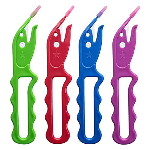 4 Pcs Hair Ties Cutter, Rubber Band Cutter For Hair Tie, Remover Easy To Remove Disposable Rubber Band Tool Elastic Hair Tie Cutter For Kids Girls Women (4 Color) #TOP5