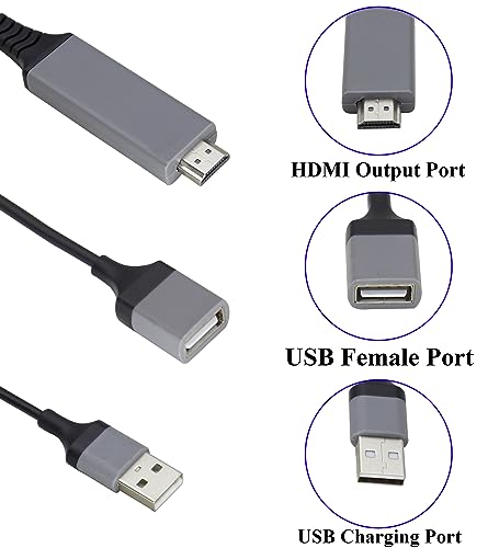zdyCGTime high-speed USB male+female to HDMI cable, 4K high-definition video to digital conversion cable - Image 4
