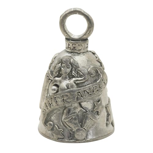 Image of Guardian Bell Good Luck Bell w /Keyring & Black Velvet Bag | Motorcycle Bell | Lead-Free Pewter | Made in USA