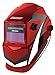 Auto Dark Weld Helmet, 4, 9-13, Red/Blk/Wht