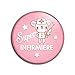 Badge 25mm Super Infirmière - Peluche Fond Rose - Idée Cadeau Métier Santé Humour Pins Bouton Epinglette