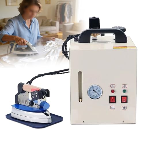 JozyJul Plancha De Vapor Industrial Y Estación De Planchado Profesional, Vaporizador Comercial De 1600 W para Prendas Y Tejidos, con Depósito De Agua De 4 L, Suela con Temperatura Ajustable