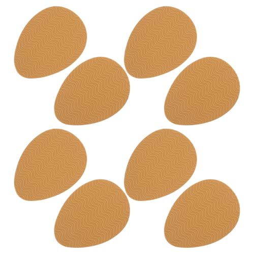 Beaupretty 4 Paia di Cuscinetti Antiscivolo Autoadesivi per Suola e Tallone Scarpe Protezione in Silicone Cachi per Tacchi Alti e Scarpe Eleganti Accessori Antiscivolo Silenziosi per Uso