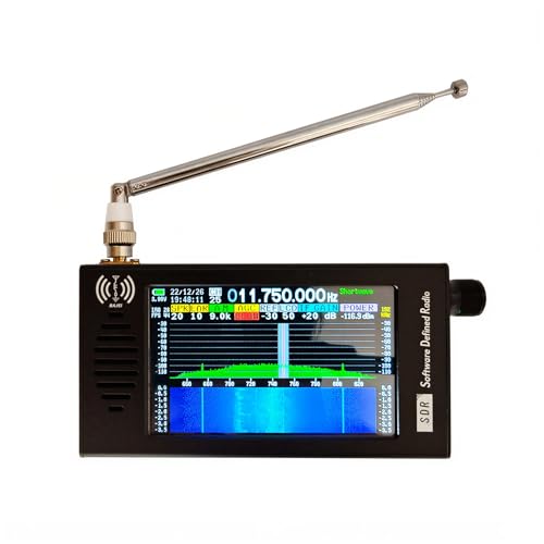 Radio receptor DSP SDR portátil con pantalla 4.3" color