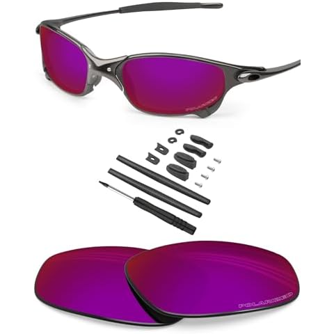 BLAZERBUCK Anti-salt Polarized Replacement Lenses & Sock Kit for Oakley Juliet - Burned Starry Cover