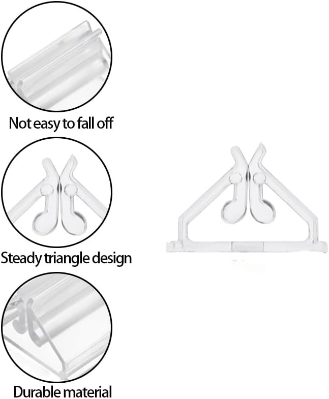 50 Pcs Clear Card Stands, Triangular Display Holders for Game Cards, Photos, Menus, Table Number Signs - Transparent Acrylic Card Holders for Board Games & Decor