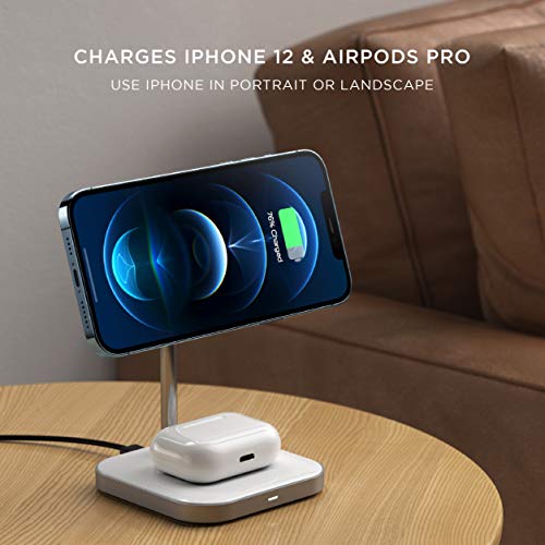 Satechi Aluminum 2-in-1 MagSafe Charging Stand for iPhone & AirPods — view 4