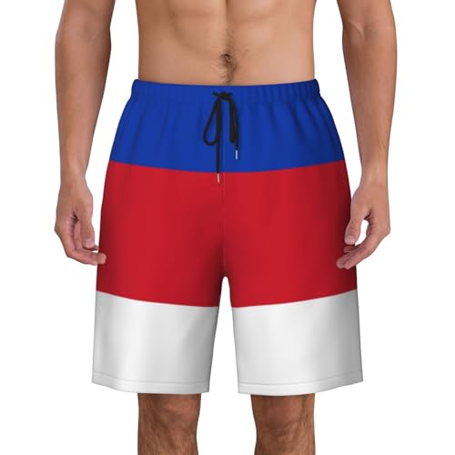 Flag of The Sorbs Men Beach Pants â€“ Swim Trunks for Men,Quick-Dry and Comfortable, Suitable for Beach, Surf, and Everyday Wear Black - Main Image