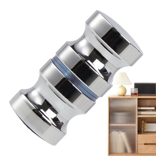 Pomello per porta doccia - Maniglia in acciaio inox, maniglia per porta in vetro | Maniglia rotonda sigillata in gomma in acciaio inox, maniglia piccola per porta in vetro del bagno, accessori per