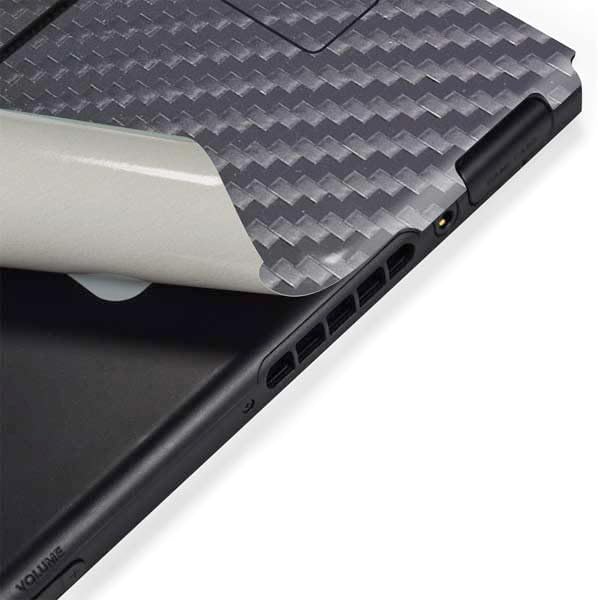 Skinit Decal Gaming Skin Compatible with Nintendo Switch Bundle - Silver Carbon Fiber Specialty Texture Material Design
