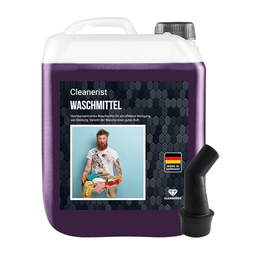 Cleanerist Black wasmiddel vloeibaar voor 350 donkere wasbeurten, 10 l vloeibaar wasmiddel concentraat voor zwarte en donkere was, XXL wasmiddel met frisse geur voor 20-95 °C, in plaats van pods