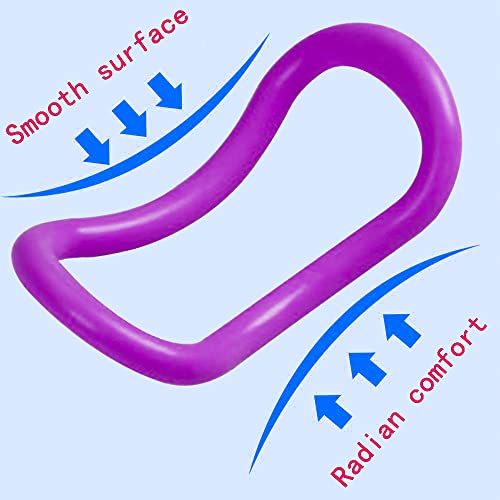 Mock St Yoga Ring Pilates Training Ring For Back And Leg Pain Home Workouts Gym For Stretches And Strengthen Chest Thighs Arms Core 2 Pack (Purple) #TOP2