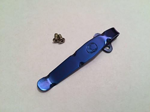 Blue Titanium Pocket Clip for Benchmade Griptilian Osborne Barrage Pardue Knives