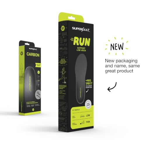 Image of Superfeet Run Support Low Arch Insoles, 2.5-5 M / 4.5-6 W