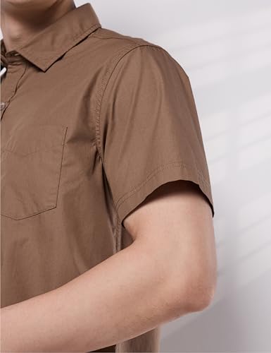 Image of Symbol Premium Men's Cotton Poplin Casual Shirt - Regular Fit | Half Sleeve | Pure Cotton (Available in Plus Sizes)