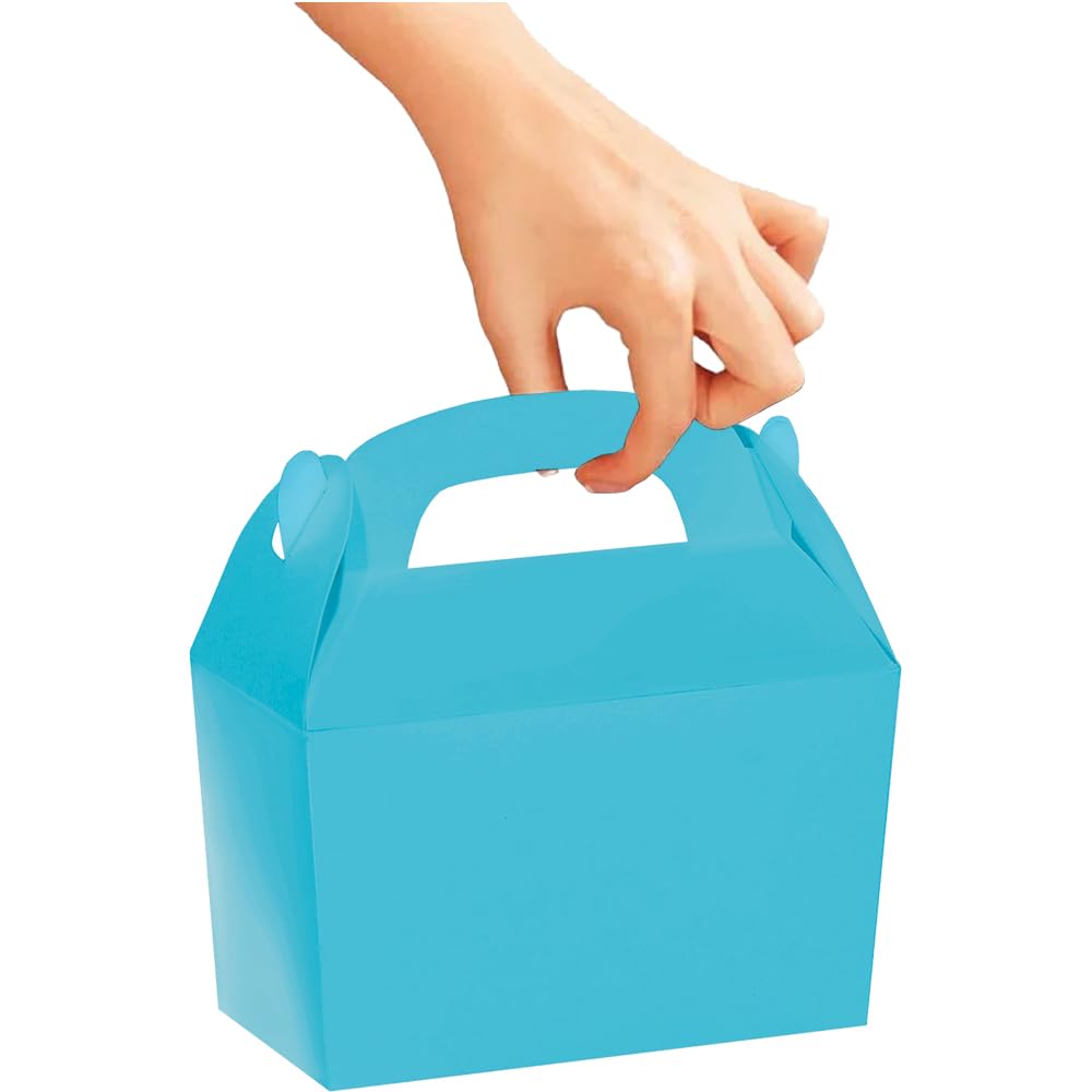 amscan 395128.54 Karibikblaue Partygeschenkbox – 1 Stück, Einheitsgröße