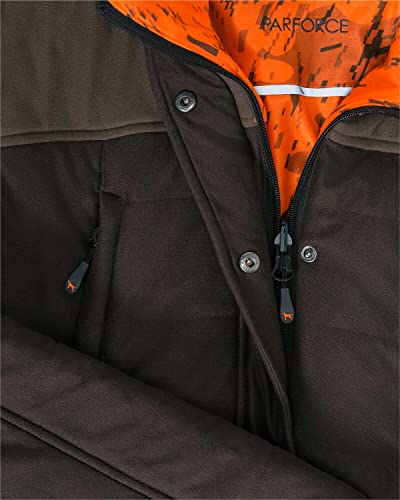 Parforce Damen Winter-Wendejacke Sphere Signalorange/Braun M