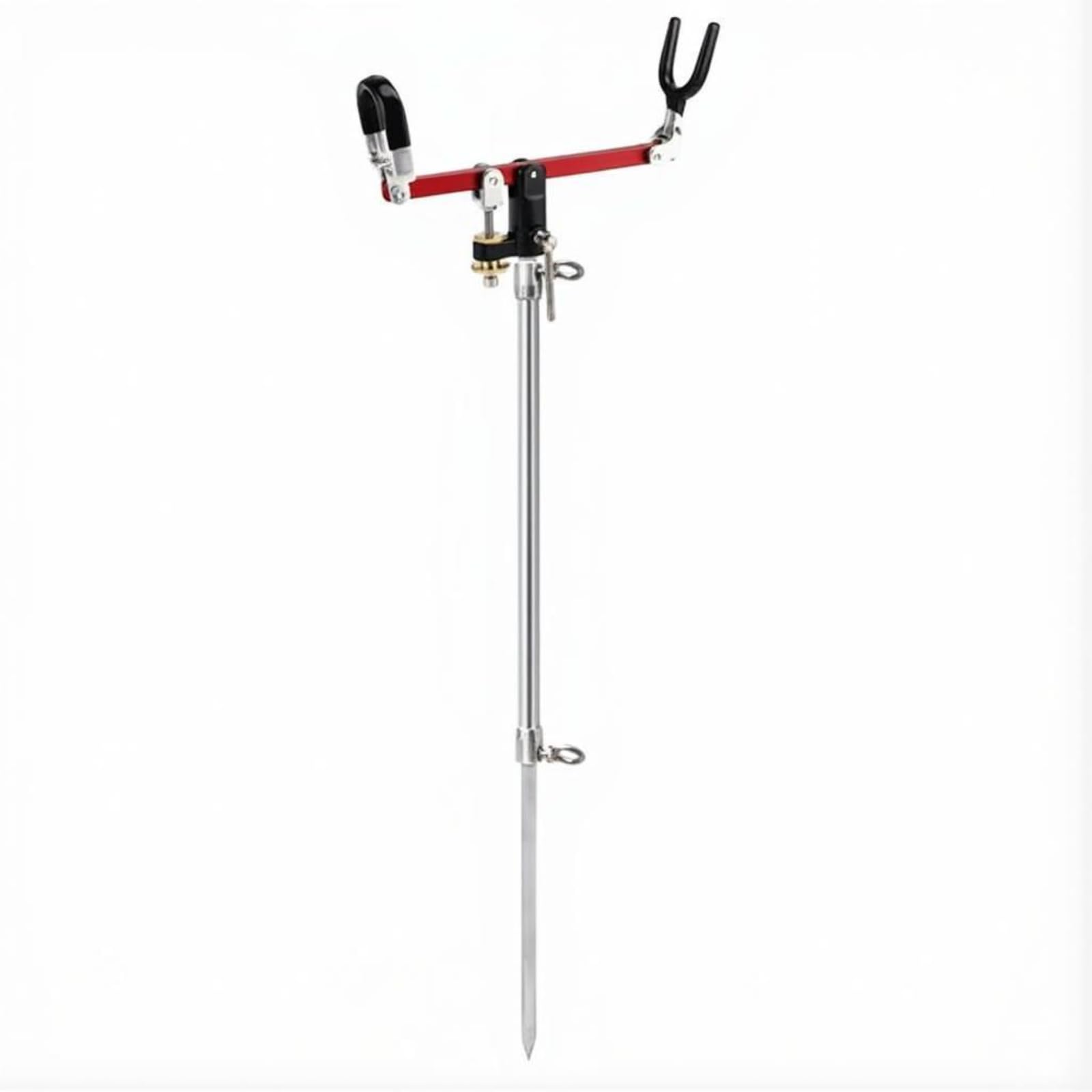 Soporte de Caña de Pescar de Acero Inoxidable Ajustable de Fijación Seguro Montaje Versátil Absorción de Vibraciones Adecuado para Barco Pesca en Agua Dulce Viajes