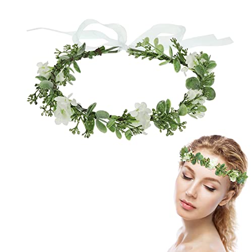 Clyhon Blumenkranz Haare Haar Blumenkranz Künstliche Blumen Krone Braut...