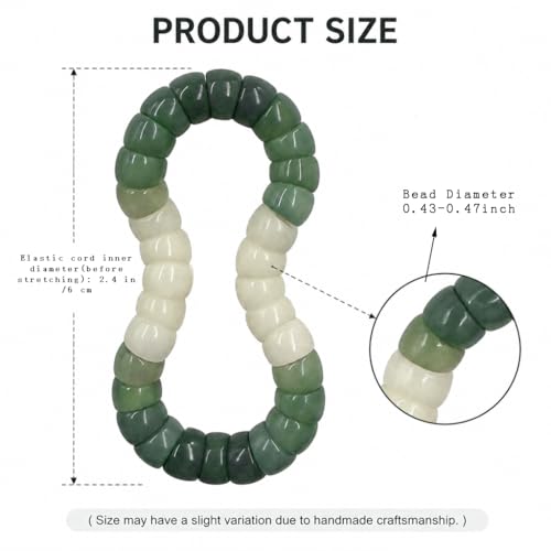 Image of Anxiety Relief Fidget Bracelet, Natural Bodhi Seed Healing Jewelry for Stress, Sensory Beaded Stretch Bracelet, Spiritual Protection Gifts for Women Men Adults