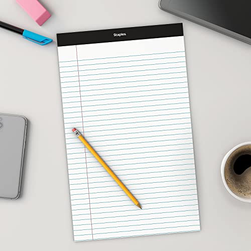 Bloc-notes Staples 21,6 x 35,6 cm blanc lot de 12 pour prise de notes - 2