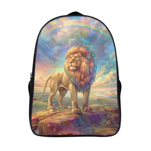 Sac à dos enfant ergonomique motif lion imprimé 3D pour soulager les épaules des garçons