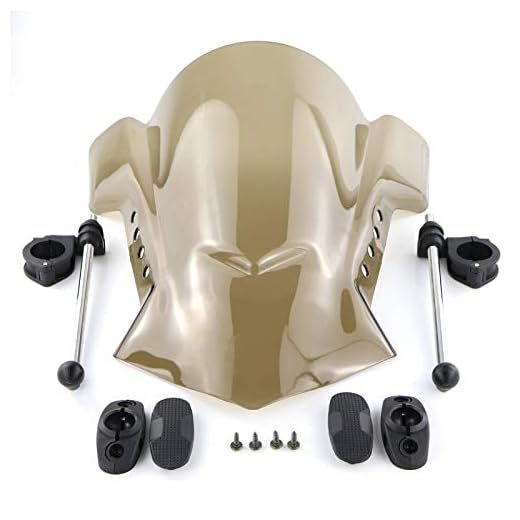 MUJUN Reserva Accesorios de la Motocicleta Universal del Parabrisas del Parabrisas del Soporte Protector for Aprilia Mana 850 2008-2015 750 2007-2016 Shiver (Color : Smoked)