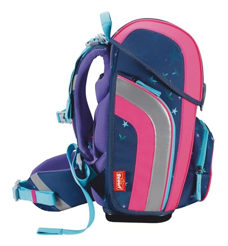 Sac d'école SCOUT Basic Genius Set 4 pièces Pretty Star bleu marine pour la rentrée