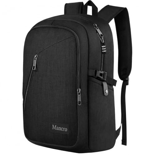 Mancro Laptop Backpack for Travel 17.3 in Anti-Theft...