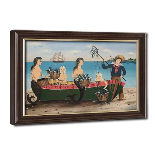 Impressions vintage Americana sur toile l'esprit marin de Ralph Eugene Cahoon Jr pour s'évader