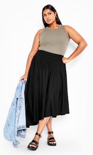 City Chic Women's Plus Size Skirt - Asymmetrical Hem3
