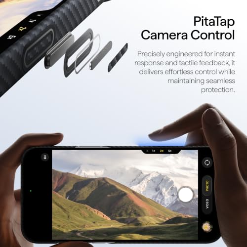 Image of pitaka for iPhone Pro Max Case 6.9 inch, Caseless Feeling, Black Grey(Twill)