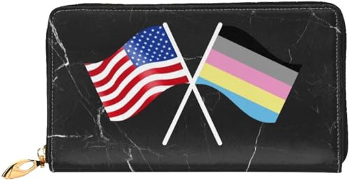 American Polygender Pride flag LGBTQ Wallet Card Bag