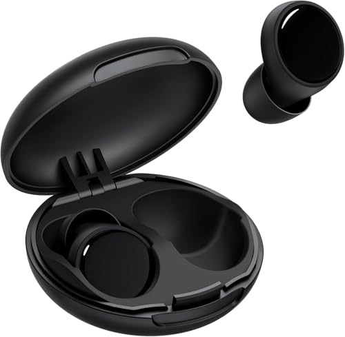 Ear Plugs for Sleeping 45dB Noise Cancelling Ear Plugs for Concerts, Focus, Travel, Work Silicone Hearing Protection Earplugs with 8 Tips (XS-L) Reusable Noise Reduction Ear Plug for Snoring Black