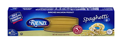 Rienzi Imported Italian Pasta, #4 Spaghetti, 16 Ounce Box