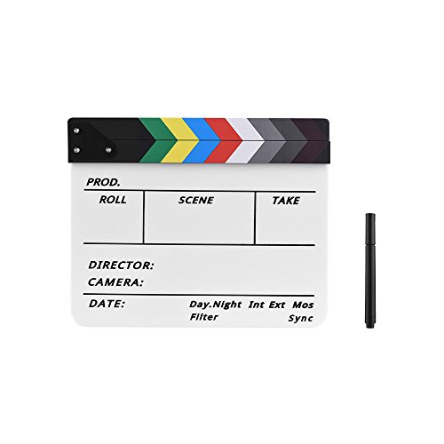 Clap cinéma pour filmer vos vidéos YouTube et scènes de film avec marqueur