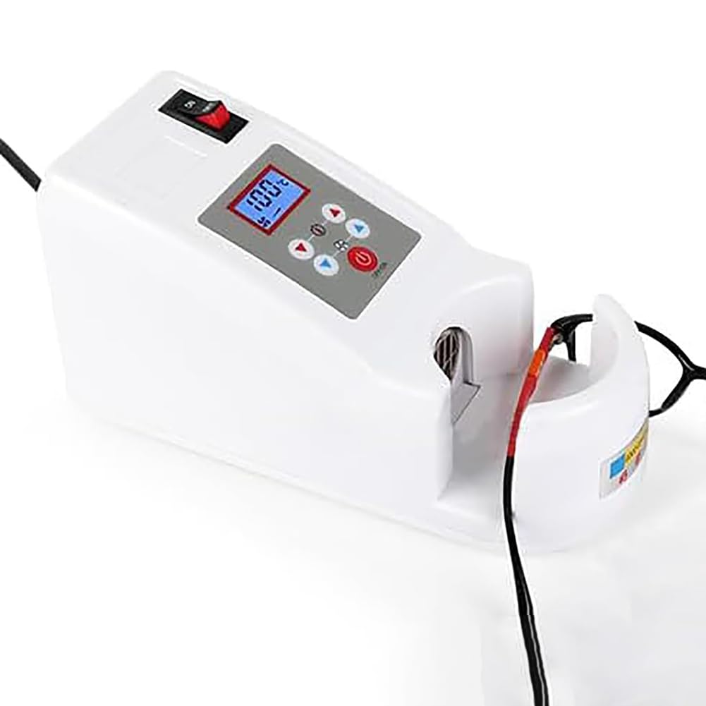 Calentador eléctrico de Montura de Gafas, Calentador de Montura de Gafas ópticas con Pantalla LCD, Velocidad del Viento de 6 velocidades y Temperatura 80-160 °C Ajustable, Memoria y protección