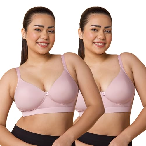 Image of MAASHIE M5505 Women's Padded Foam Cups Full Coverage Non Wired T-Shirt Bra