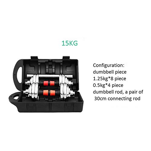 Dumbbells, Plating Men's Fitness Home Verstelbare Dumbbell Set Gratis Gewichten Dumbbells Set (Hardcover Geschenkdoos… - Afbeelding 4