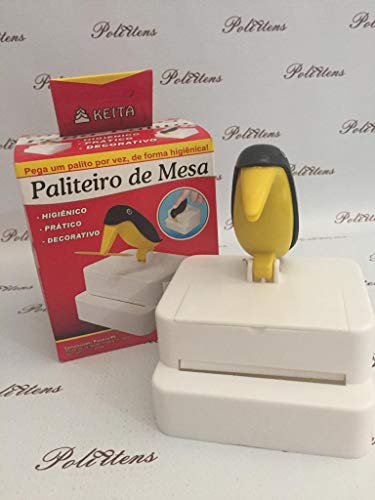 KIT 2 PALITEIRO DE MESA PALITO PASSARINHO PEGA PALITO TUCANO