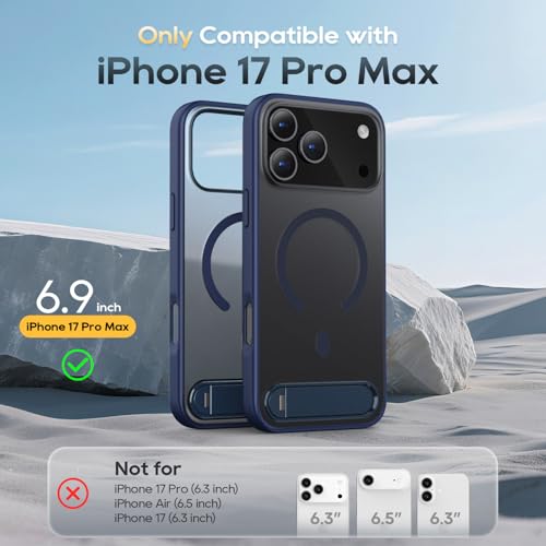 Étui Smartphone 2026 Pro Max Bleu avec support vidéo mains libres intégré