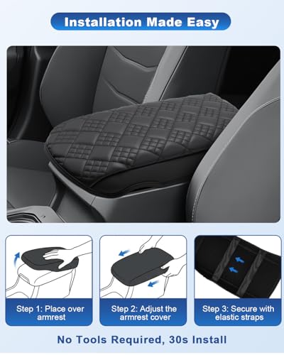 Image of CDEFG for 2026 Toyota CHR Center Console Cover for 2026 C-HR Accessories | 2026+ CHR Armrest Cover Middle Console Protector Arm Rest Thick Leather Pad