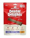 Stella & Chewy's Dental Delights - Freeze-Dried Raw Chicken Dental Treats for Small Dogs - Teeth Cleaning & Breath Freshening Chews with Ridges & Nubs - Made in USA - 5.5 oz - 11 Small Treats