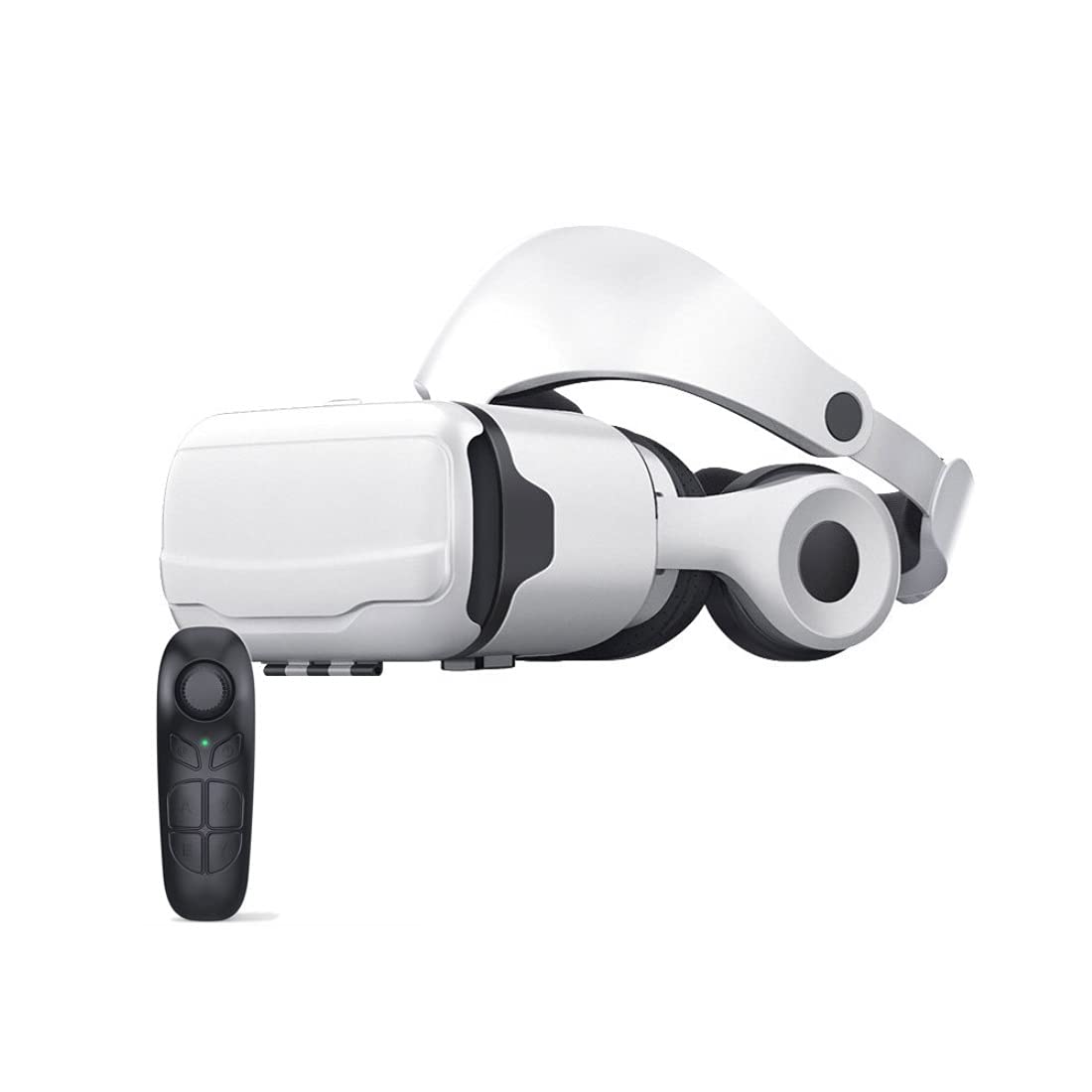 RSGK Auriculares VR, Gafas de Realidad Virtual adecuadas para teléfonos móviles de 4.7"-6.5", Control Remoto, luz Anti-Azul, protección Ocular, Adecuado para niños y Adultos