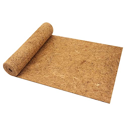 Seahelms Coco Liner Roll, Forro de Cesta Colgante de Coco, Relleno de macetas de jardín, tapete Grueso de Fibra de Coco para macetas de Patio, Alfombra de Reptil (300 x 40 cm)